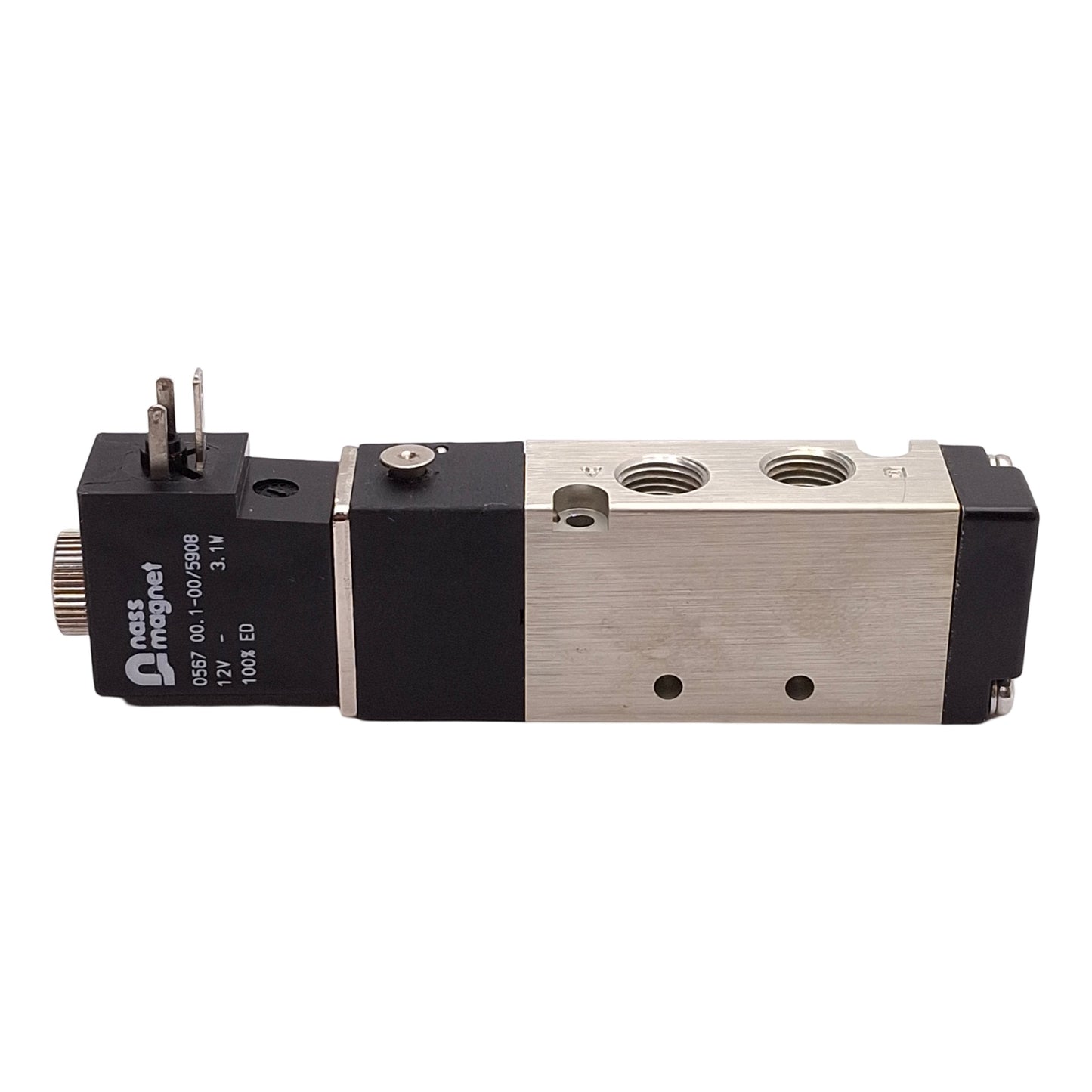 Used Ingersoll Rand M812SS-012-D-G Solenoid Valve 2-Position, 1/8NPTF, 12VDC Coil