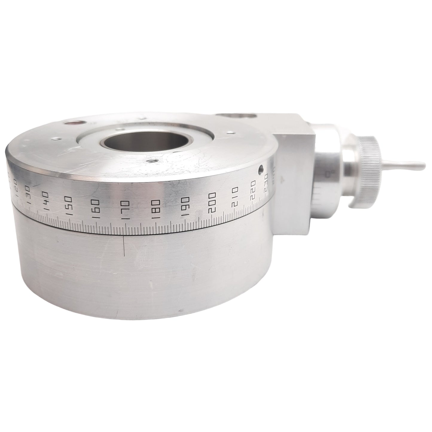 Used Velmex A4872TS UniSlide Manual Rotary Table, 72:1, 5° Pitch, ø5in, 200lbs Load