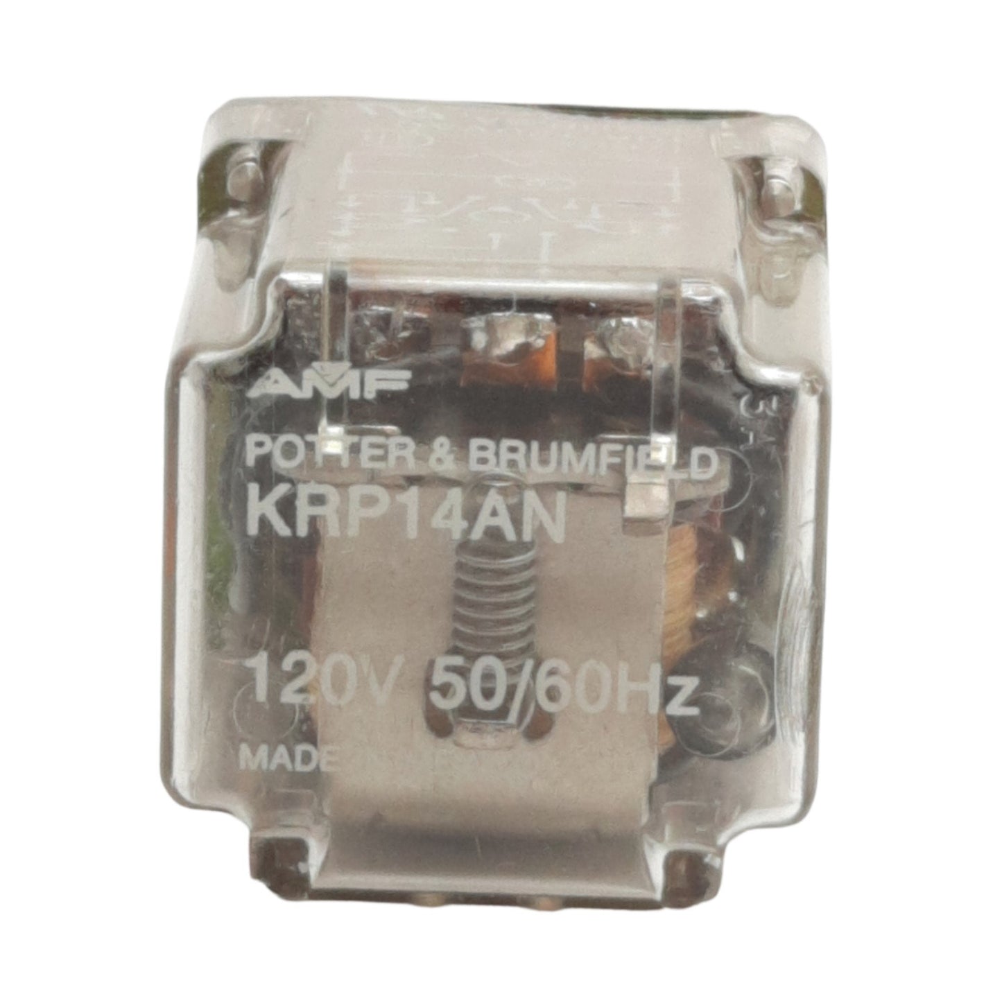 Used Potter & Brumfield KRP14AN General Purpose Relay, 250VAC 6A 3PDT-CO, 120VAC Coil
