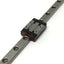 Used Rexroth R044279401 Mini Block Linear Guide Ball Bearing Carriage on 625mm Rail