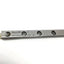 Used Rexroth R044279401 Mini Block Linear Guide Ball Bearing Carriage on 625mm Rail