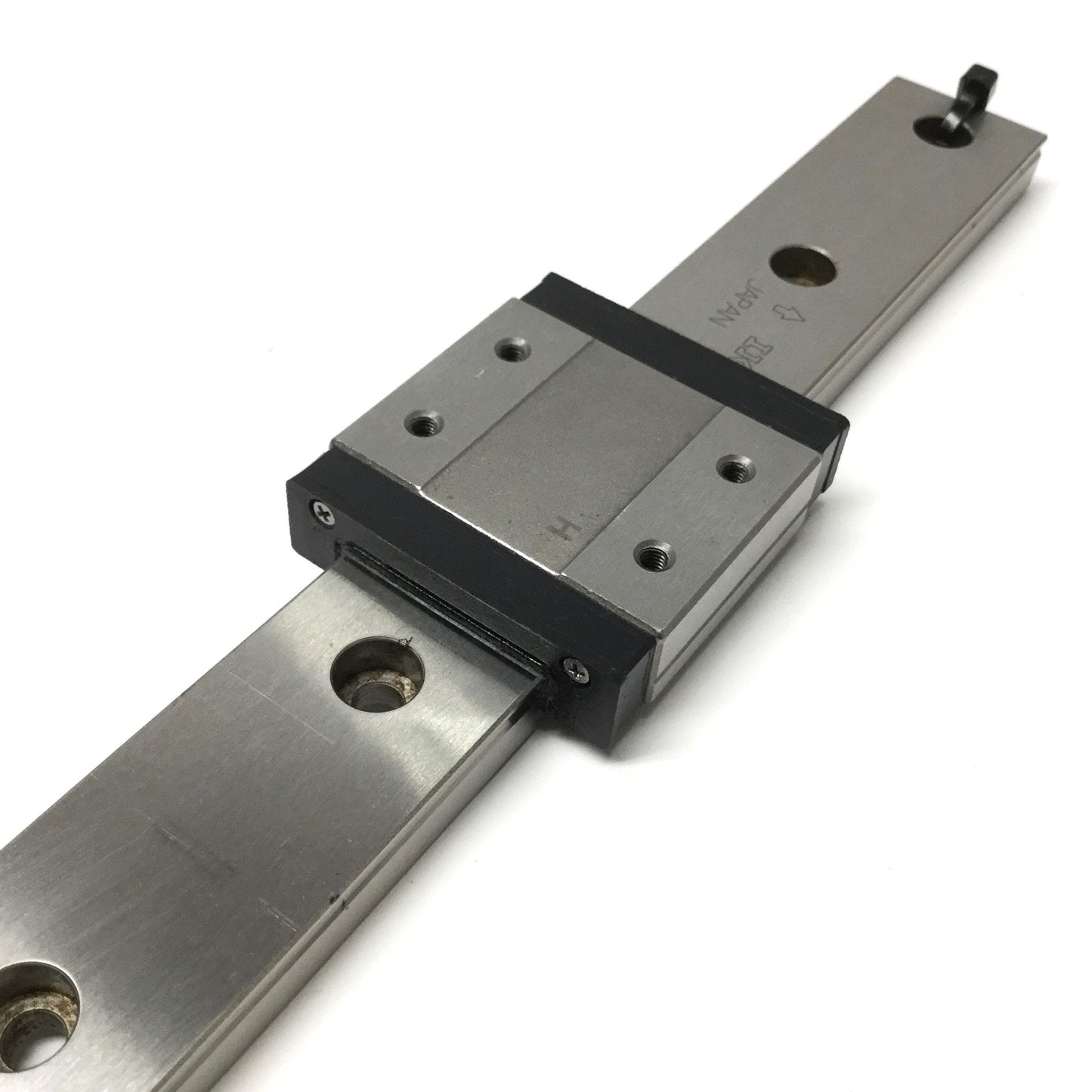 Used IKO LWLF24 Linear Motion Ball Bearing Slide Carriage on 220mm Guide Rail