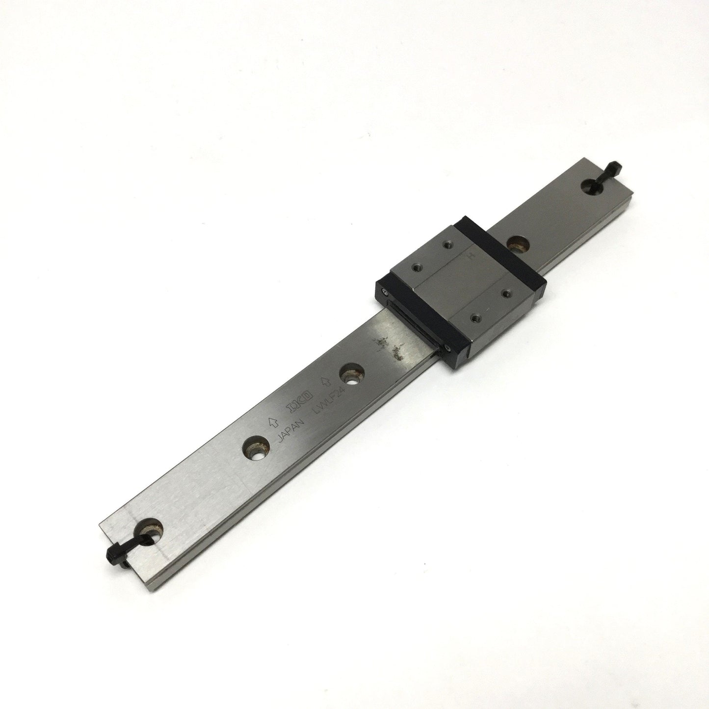 Used IKO LWLF24 Linear Motion Ball Bearing Slide Carriage on 220mm Guide Rail