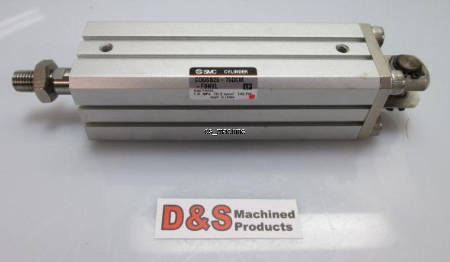 Used SMC CDQSB25-75DCM Compact Cylinder