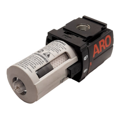 Used ARO F35121-300 Pneumatic Oil Filter, NPT 1/4 inch Inlet/Outlet, 150psi, 0.3µm