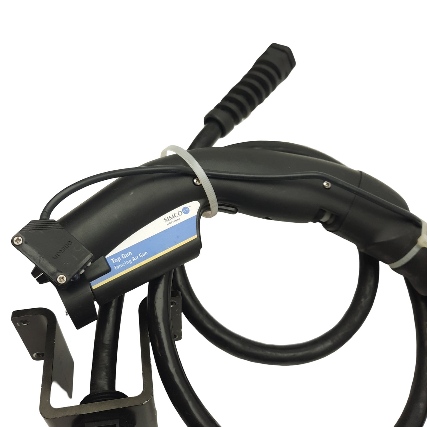 Used Simco 4012205 Top Gun 3 Sidekick Ionizing Air Gun w/Optical Sensor 120VAC 100psi
