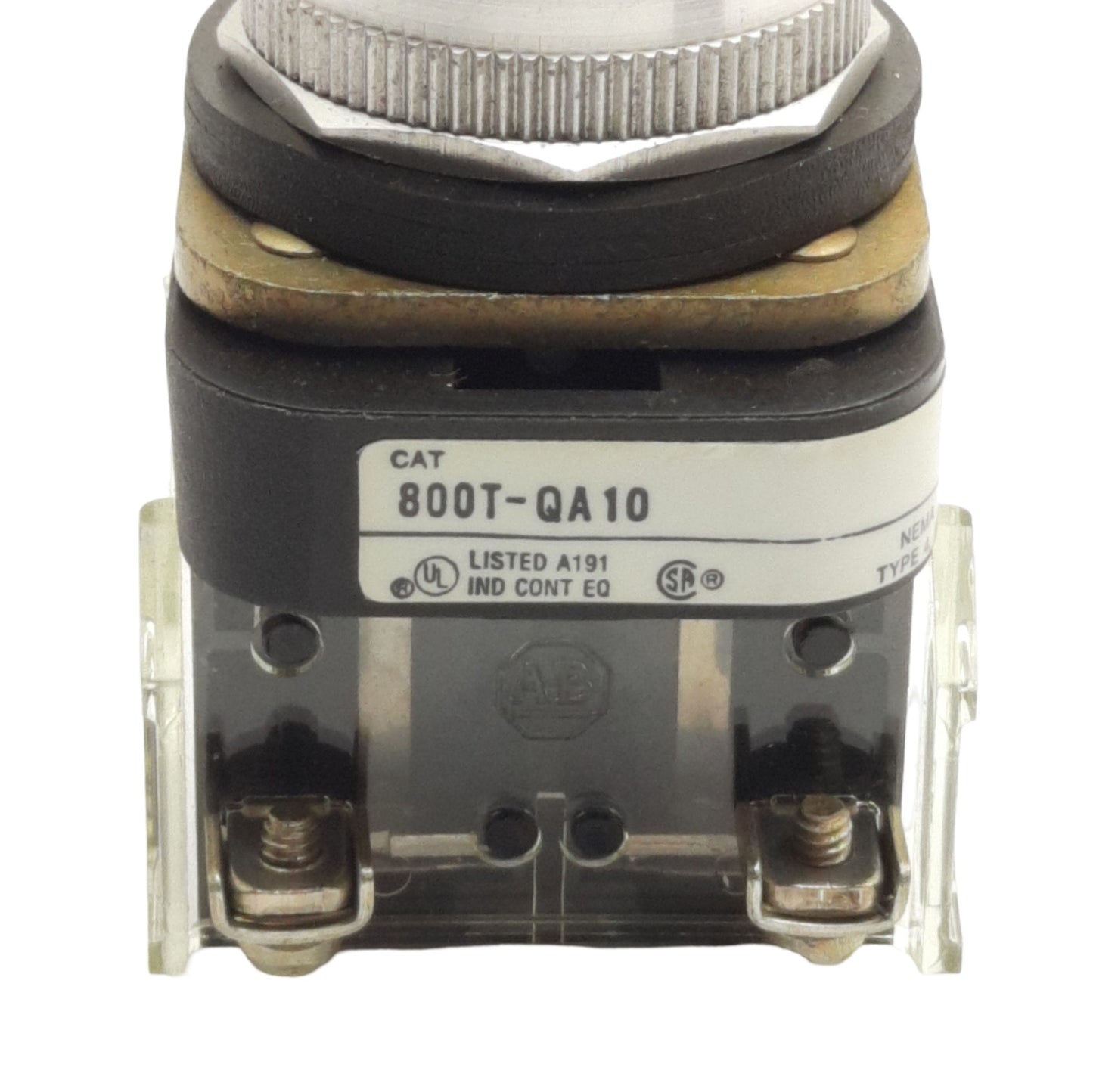 Used Allen Bradley 800T-QA10 Illuminated Pushbutton, 1NO-1NC, 30mm, 600V 10A Contact