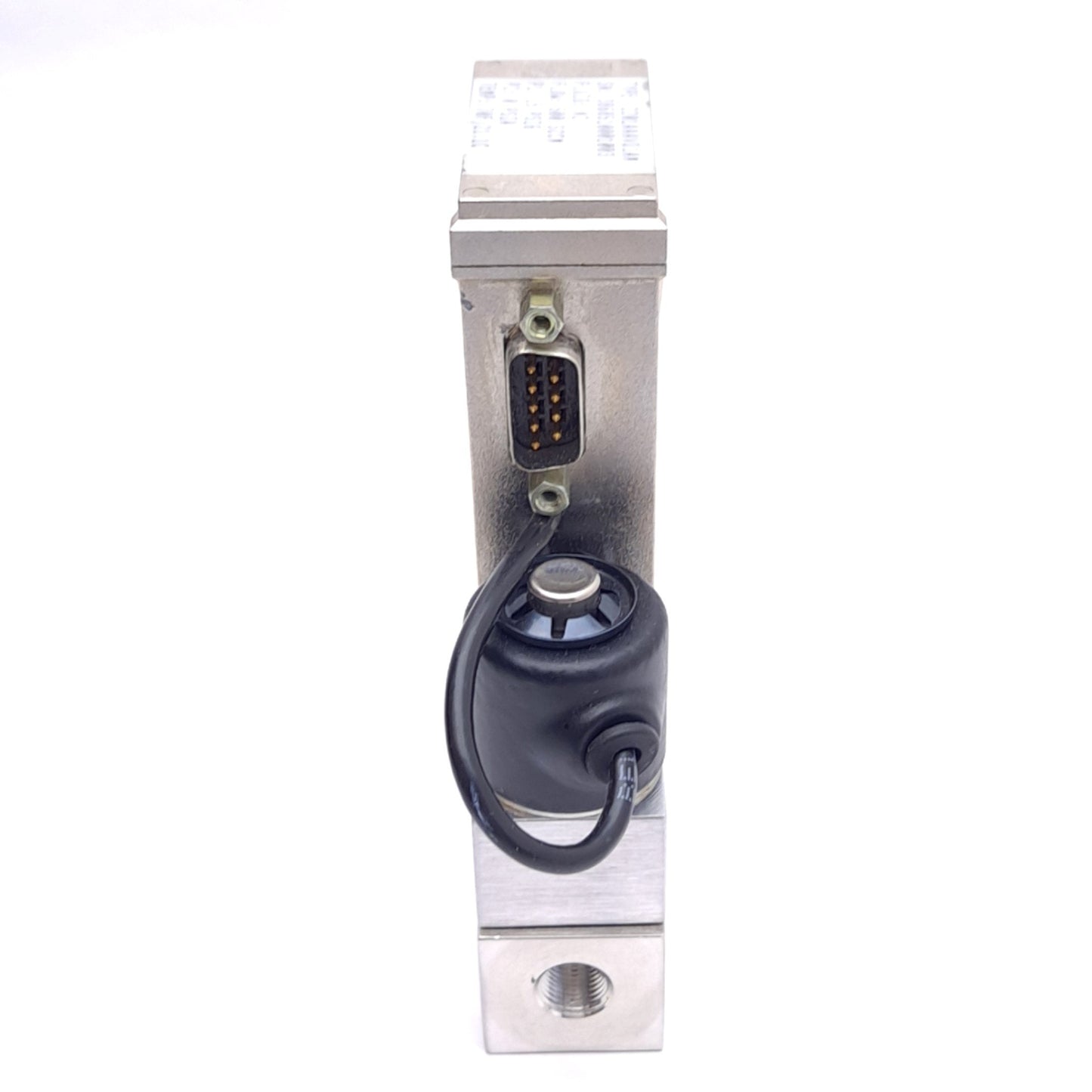 Used Parker 2201AAAVD1AM Mass Flow Controller, 500 SCCM, 0-5VDC, 1/8 NPT, 200psig Max