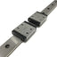 Used IKO LWLF18B Linear Motion Ball Bearing Slide Carriages (x2) on 540mm Guide Rail