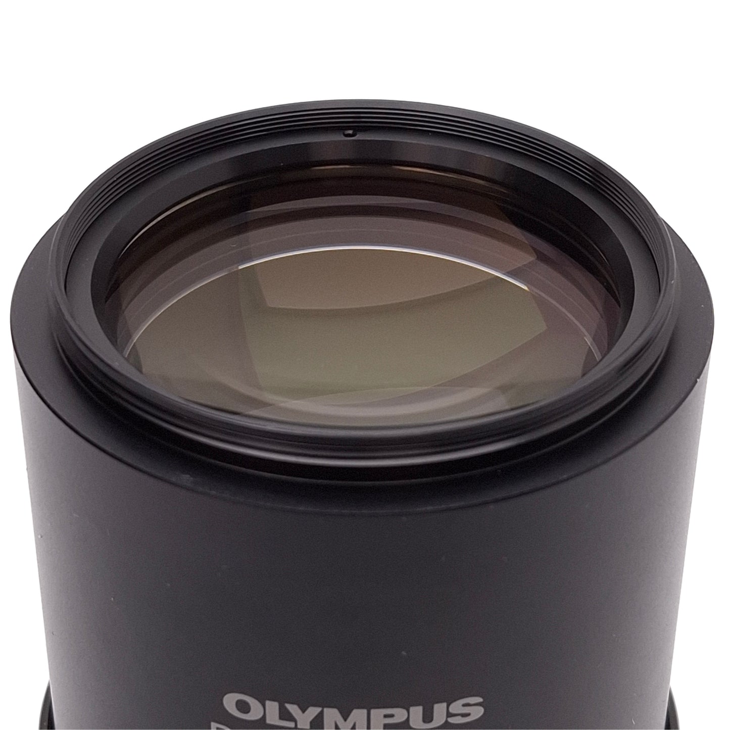 Used Olympus DF PLAPO 1X-4 Objective Lens For SZX Series Stereo Microscope, 81mm WD