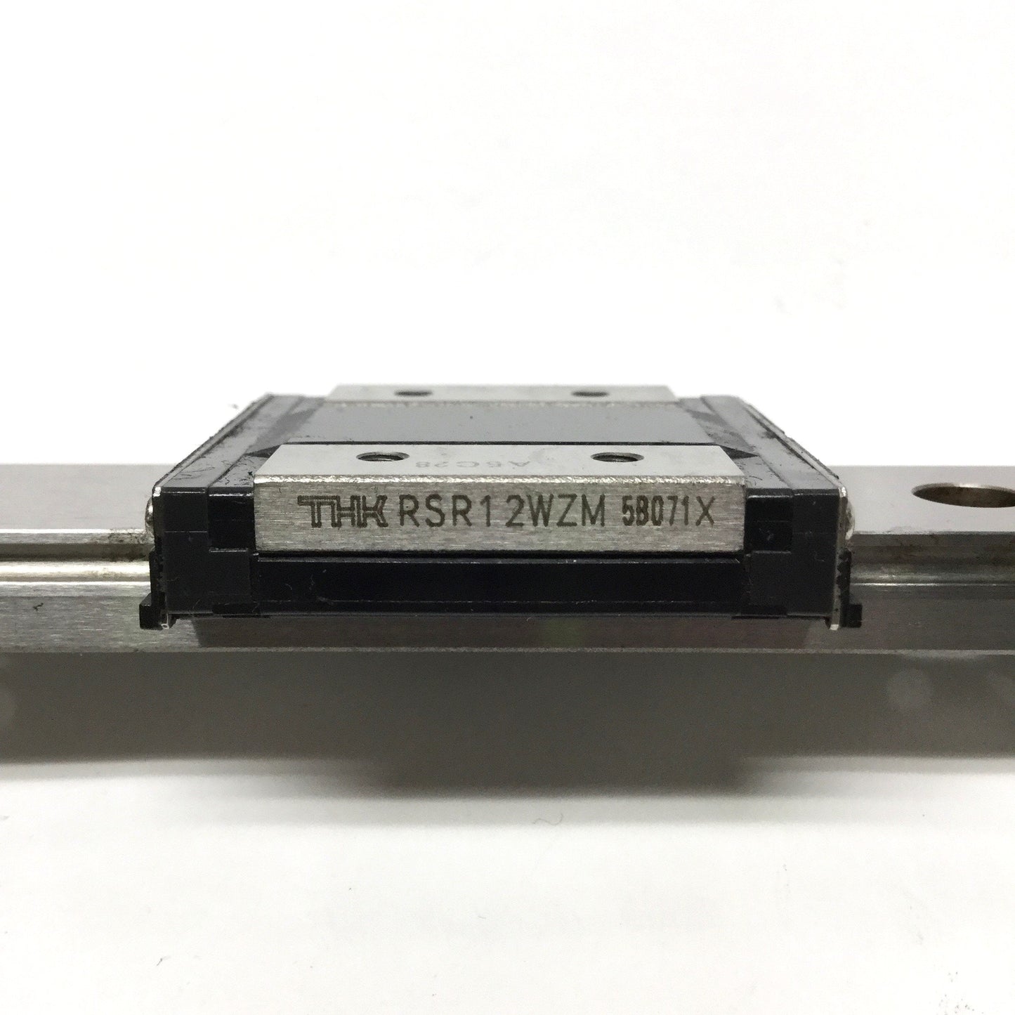 Used THK RSR12WZM Linear Motion Ball Bearing Slide Carriage on 390mm Guide Rail