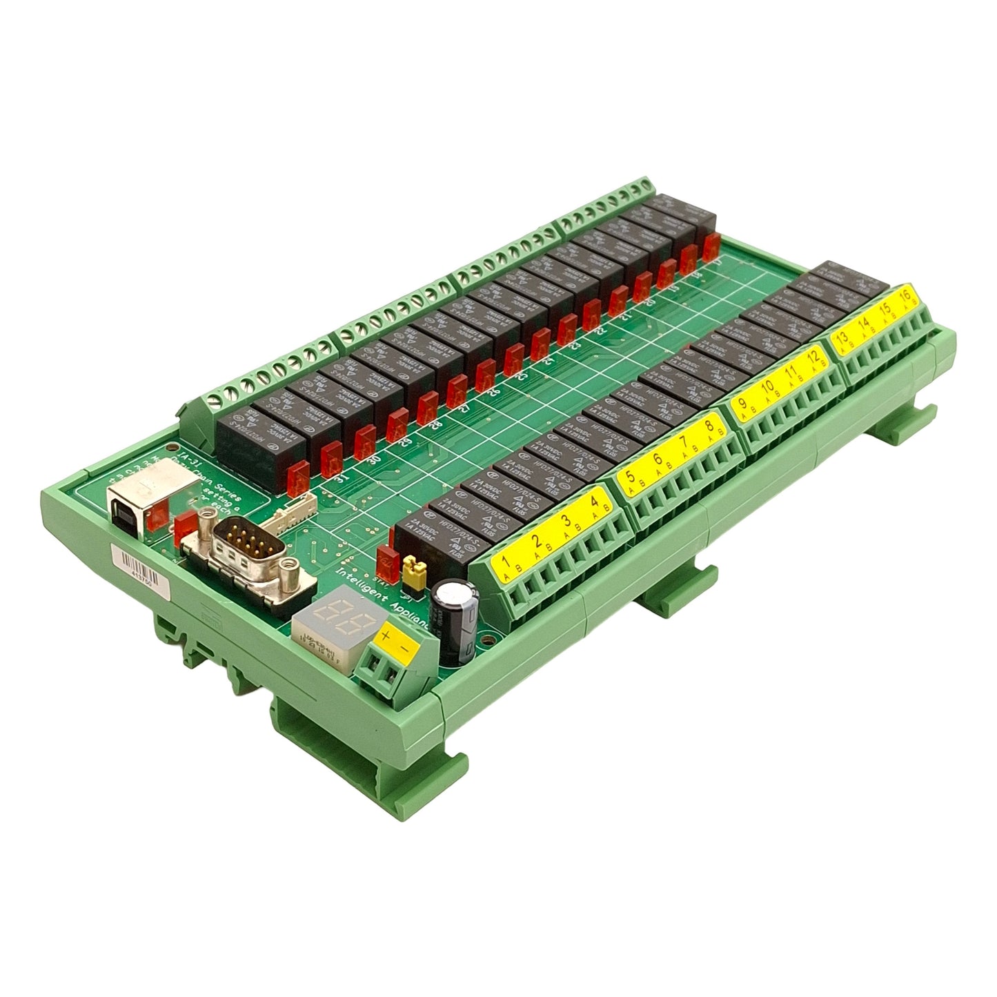 Used Intelligent Appliance IA-3131-U Relay Controller Board, 32-Ch, RS-232, 24VDC