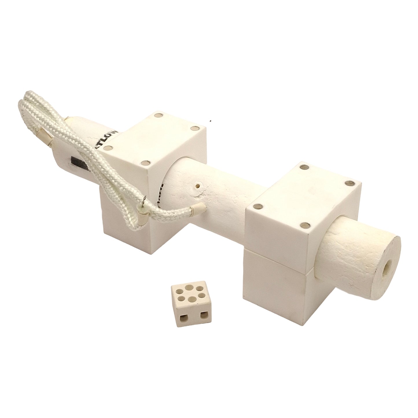 Used Watlow VC400J12A Ceramic Fiber Heater, 120VAC 350W, ø1/2" ID, ø2" x 12" Exterior