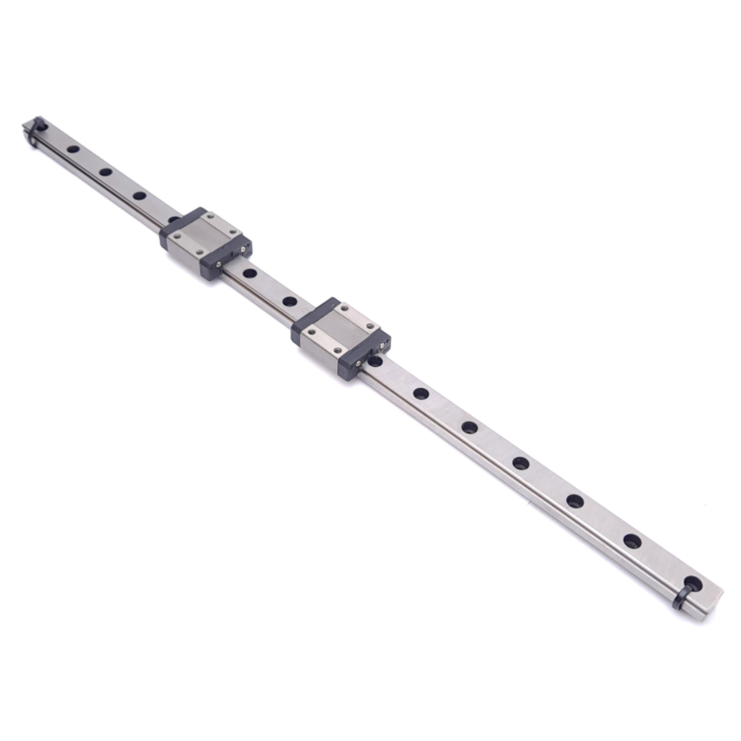 Hiwin MGN12CH (x2) Compact Linear Guide Blocks w/ 12x395mm Rail, 3.92k ...