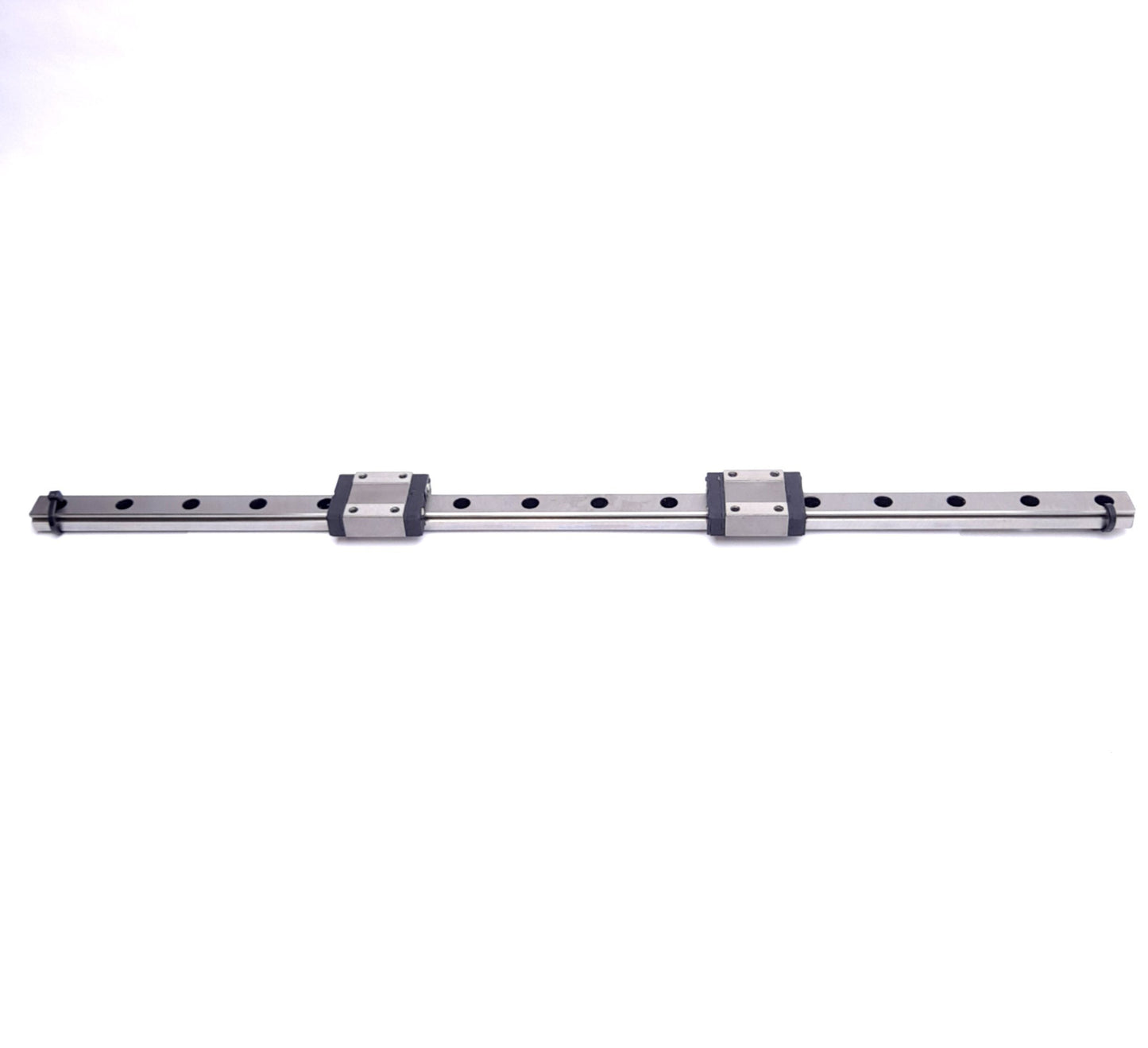 Used Hiwin MGN12CH (x2) Compact Linear Guide Blocks w/ 12x395mm Rail, 3.92kN Max