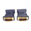 Used Lot of 2 DVI to RCA Video Adapters, DVI-I Male to 3 RCA Female, 65mm Length
