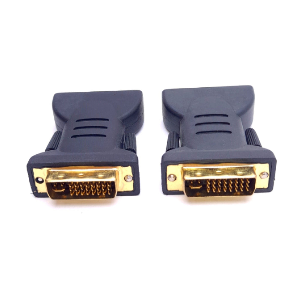 Used Lot of 2 DVI to RCA Video Adapters, DVI-I Male to 3 RCA Female, 65mm Length