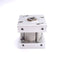 Used Bimba FS-170.75 Compact Square Cylinder, ø3in Bore, 0.75in Stroke, 1/8NPT 150psi