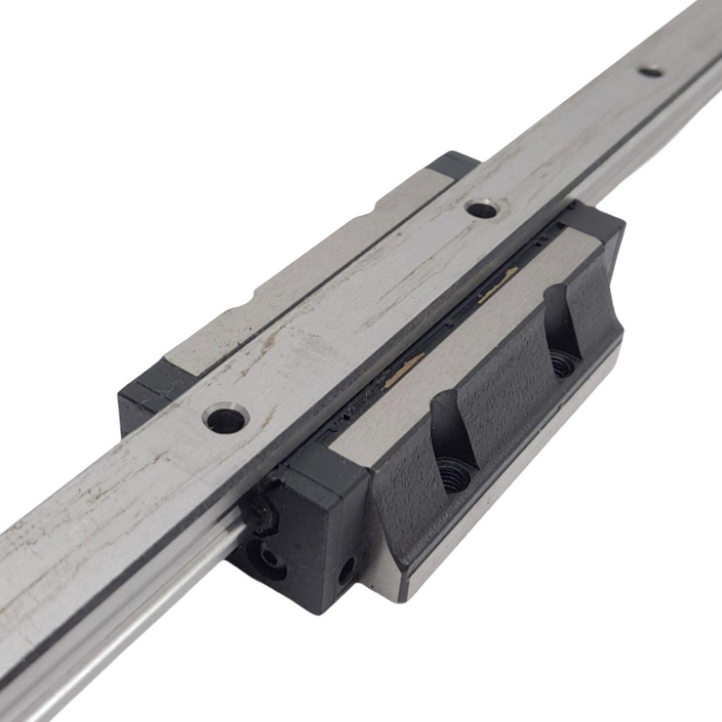 Used PMI SME15LEA-K (x2) Linear Guideways w/ 15x740mm Rail, 60mm Pitch, 27.5kN Max