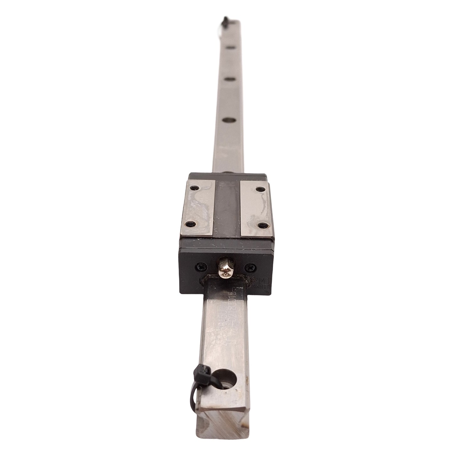Used PMI MSB15SSSFC Linear Guide Assembly, 57.2x34mm Carriage, 380x15x12.5mm Rail