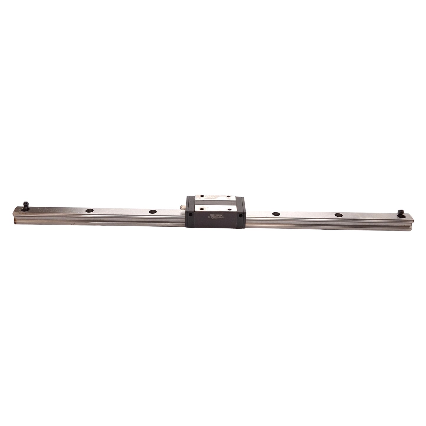 Used PMI MSB15SSSFC Linear Guide Assembly, 57.2x34mm Carriage, 380x15x12.5mm Rail