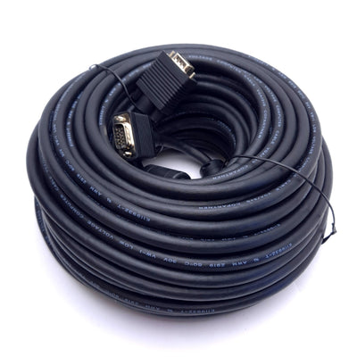 Used Copartner E119932-T VGA Cable, 100ft Length, DE-15 Male to DE-15 Male, 30V