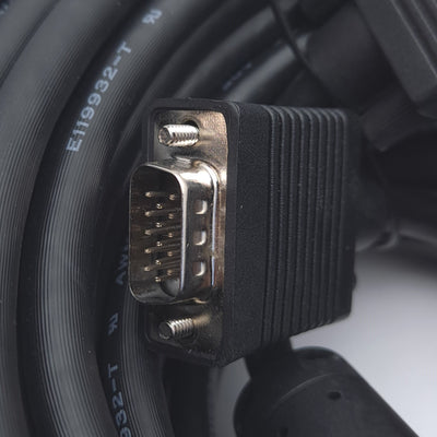 Used Copartner E119932-T VGA Cable, 100ft Length, DE-15 Male to DE-15 Male, 30V