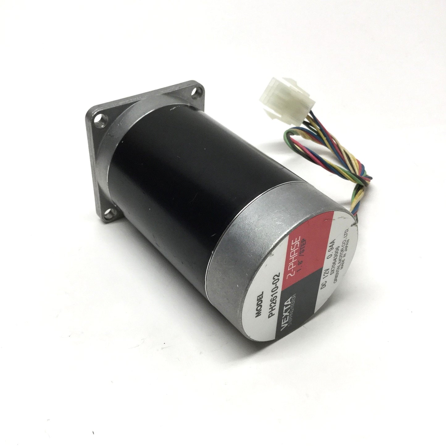 Used Oriental Vexta PH2610-02 Stepper Motor 1.8° Step Angle, 2-Phase, 12VDC, NEMA 23