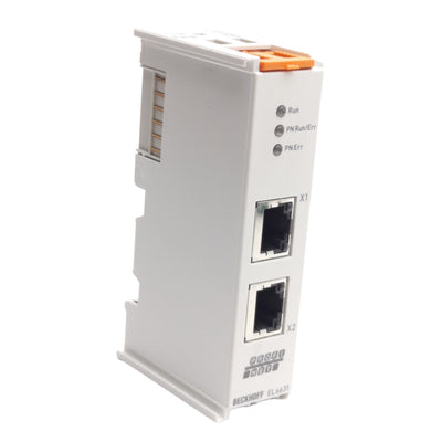 Used BECKHOFF EL6631 PLC Communication Interface EtherCAT to PROFINET RT 2x RJ45