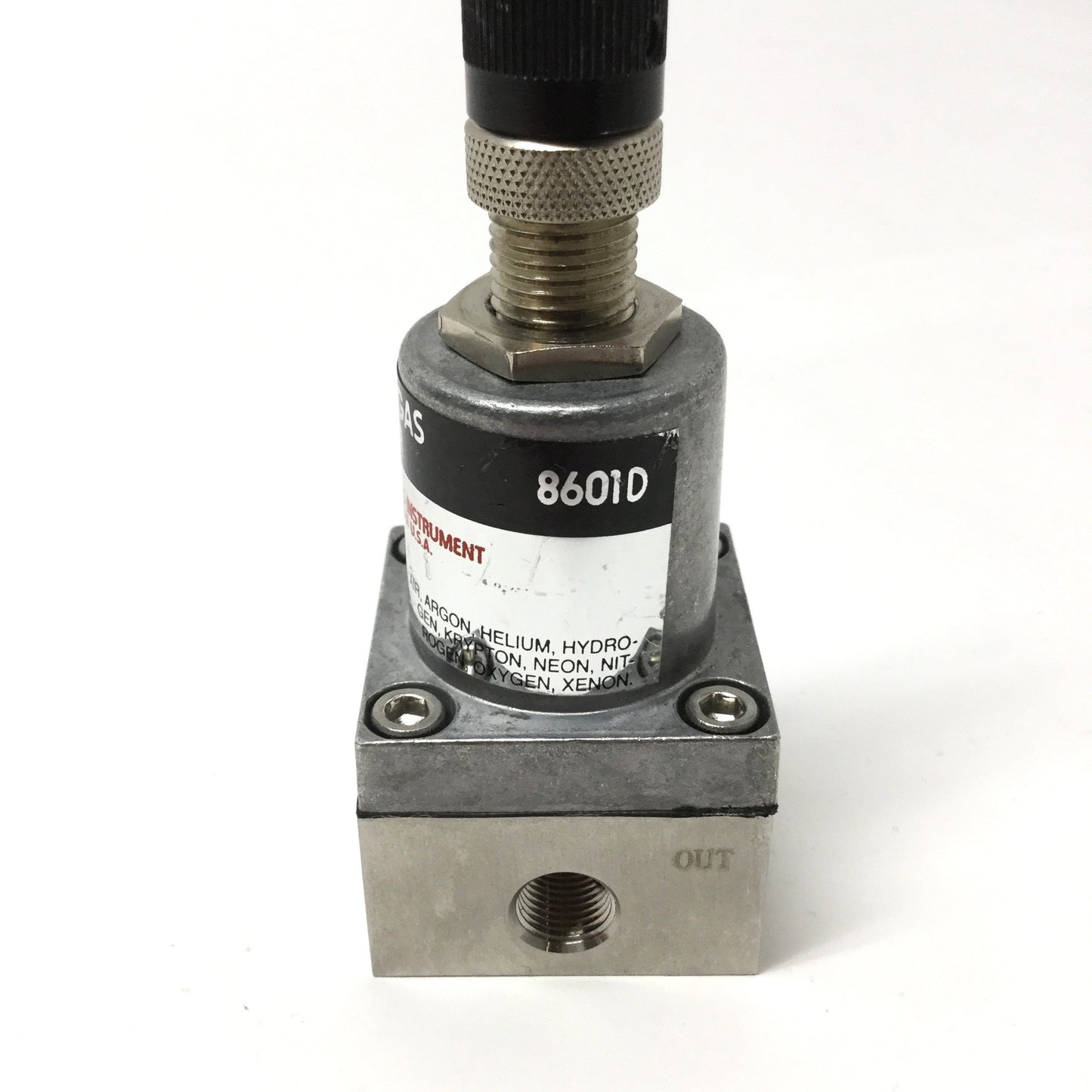 Used Brooks 8601D Mechanical SS Compressed Gas Pressure Regulator 0-30psi, 350°F