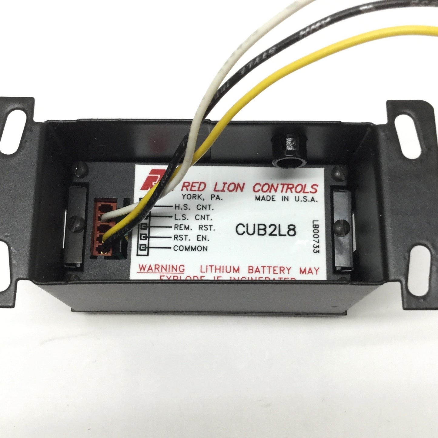 Used Red Lion CUB2L8 Miniature Counter, 8-Digit LCD, 3.6VDC, 30Hz/5kHz Low/High Speed