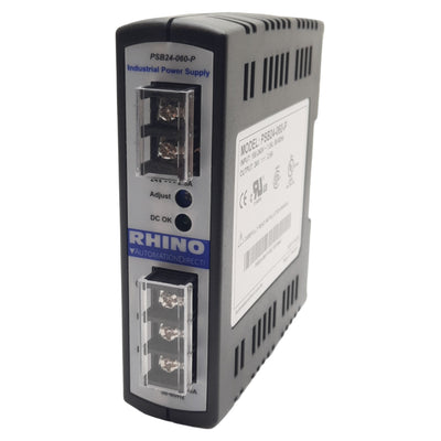 New Automation-Direct Rhino PSB24-060-P Power Supply, 100-240VAC In, 24VDC 2.5A Out