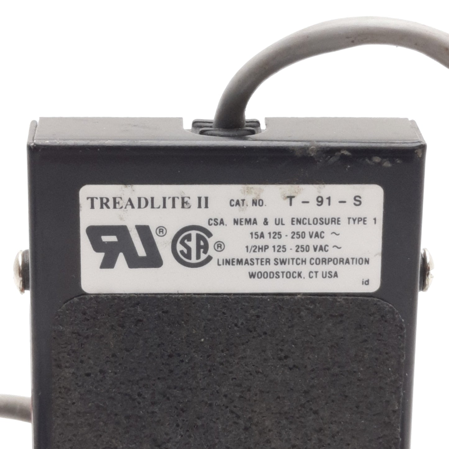 Used Loctite CL25 88653 Treadlite II Foot Switch / Pedal, DB9M, Momentary, 250VAC 15A