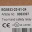 New Dold BG5933-22-61-24 Two-Hand Safety Relay 2-Channel 2NO/1NC 24VDC In 250VAC Out