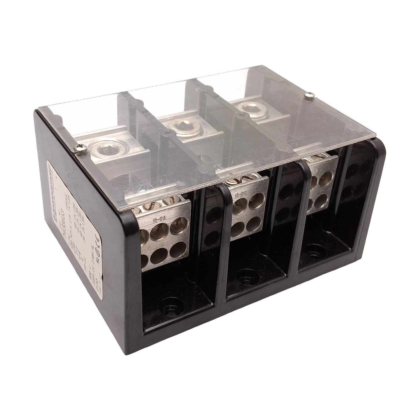 Used Marathon 1433553 Power Distribution Terminal Block, 3-Poles, 600VAC/DC 335A
