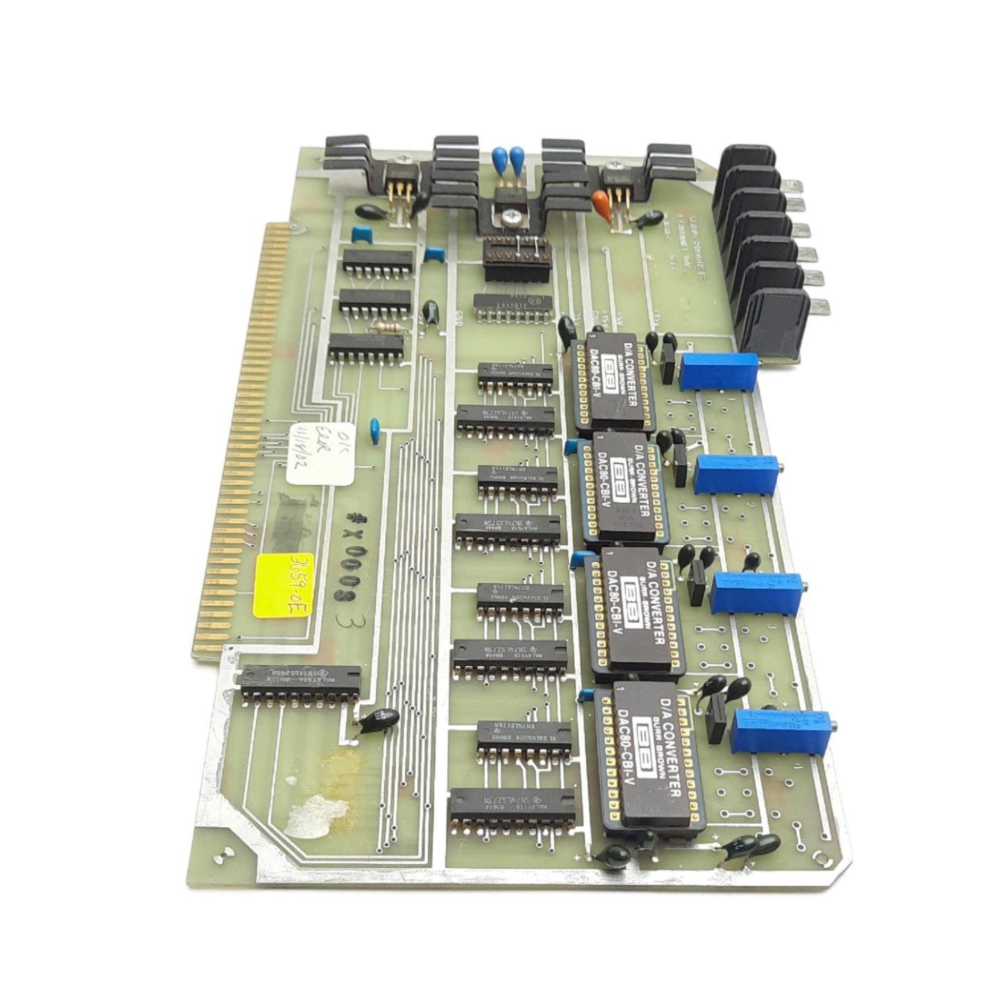 Used Servo Products D-3658-C Machine DAQ Board, For Model 7501 CNC Mill, 4-Channels