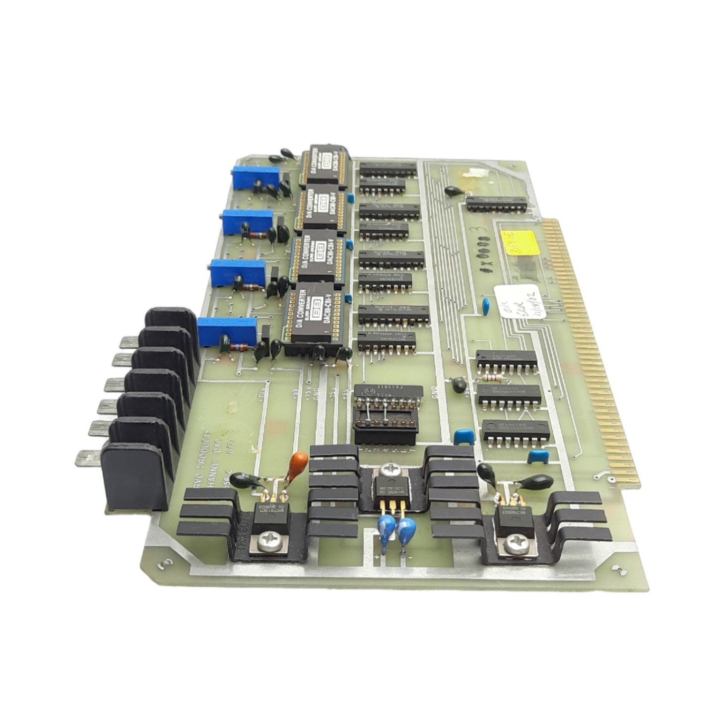 Used Servo Products D-3658-C Machine DAQ Board, For Model 7501 CNC Mill, 4-Channels