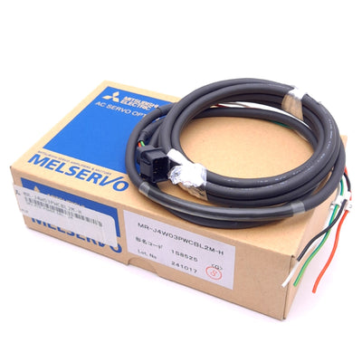 New Mitsubishi MR-J4W03PWCBL2M-H Servo Motor Power Cable for MELSERVO-J4 Series, 2m