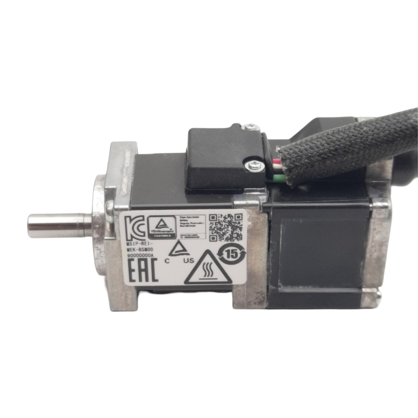 Used Mitsubishi Electric HG-AK0136 Servo Motor, 24-48VDC 2.1A, 3000rpm, .095Nm, ø5mm