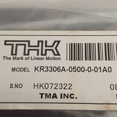 New THK KR3306A-0500-0-01A0 Linear Actuator, 500mm Stroke, 6mm Lead, 2840N Load