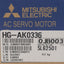 Used Mitsubishi Electric HG-AK0336 Servo Motor, 24-48VDC 2.2A, 3000rpm, 0.095Nm, ø5mm