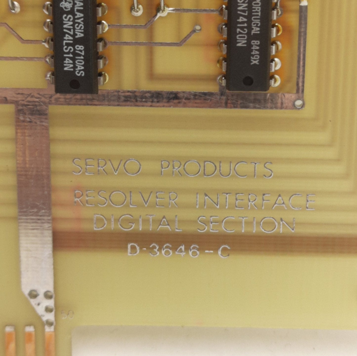 Used Servo Products D-3646 Resolver Interface Digital Section For Model 7501 CNC