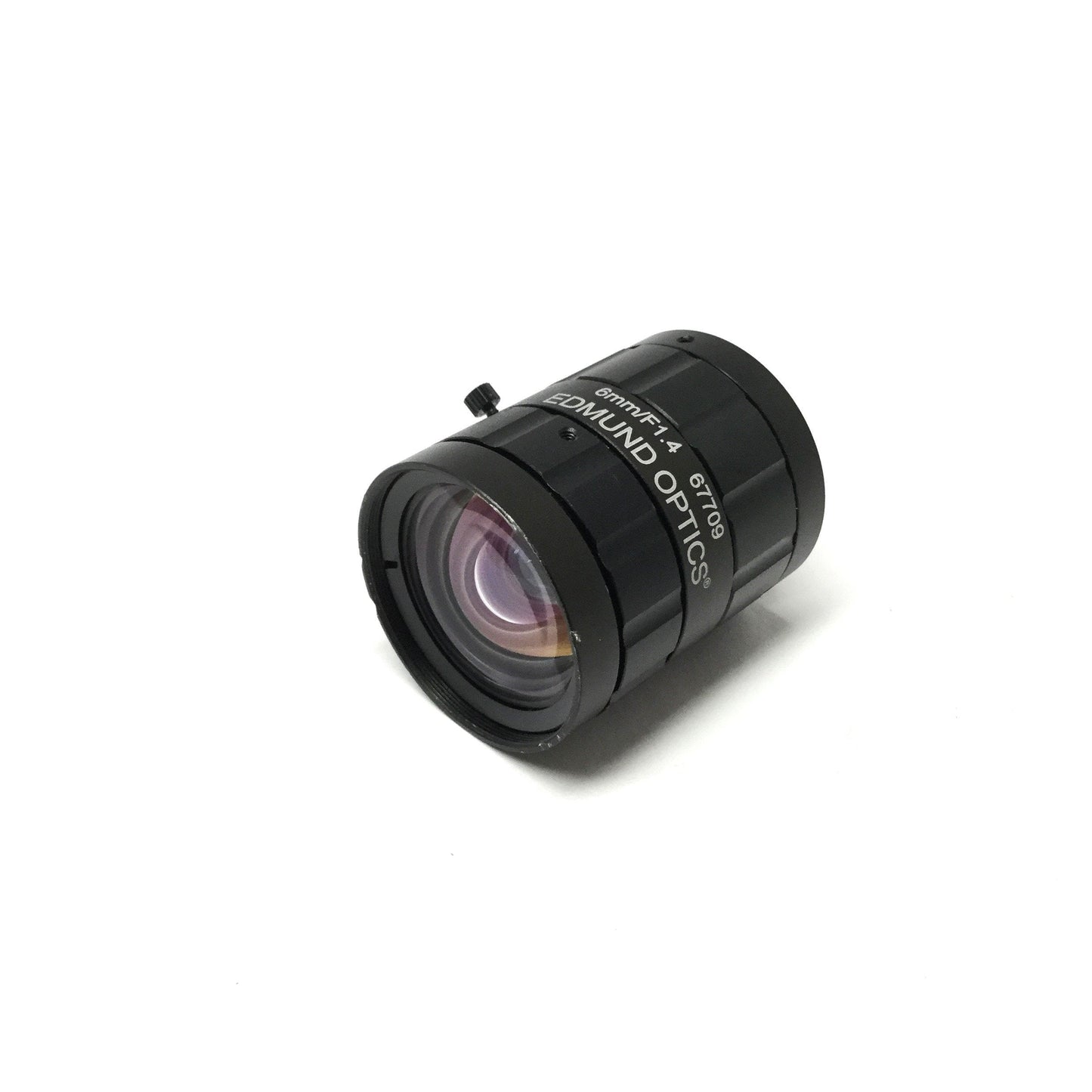 Used Edmund Optics 67-709 Fixed Focal Length Machine Vision Lens, 6mm FL, f/1.4-f/16