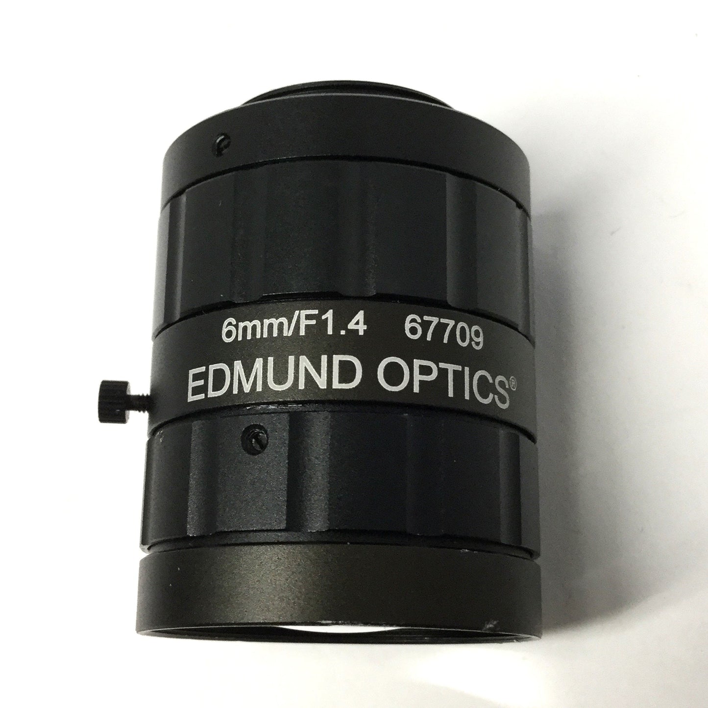 Used Edmund Optics 67-709 Fixed Focal Length Machine Vision Lens, 6mm FL, f/1.4-f/16