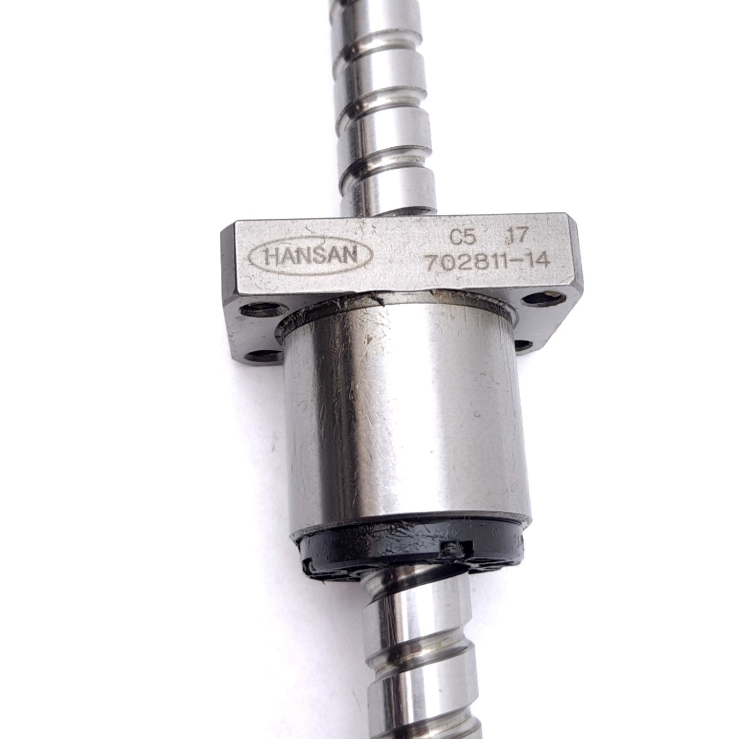 Used Hansan C5 17 Linear Ball Screw Assembly, ø15mm, 10mm Lead, 415mm Stroke