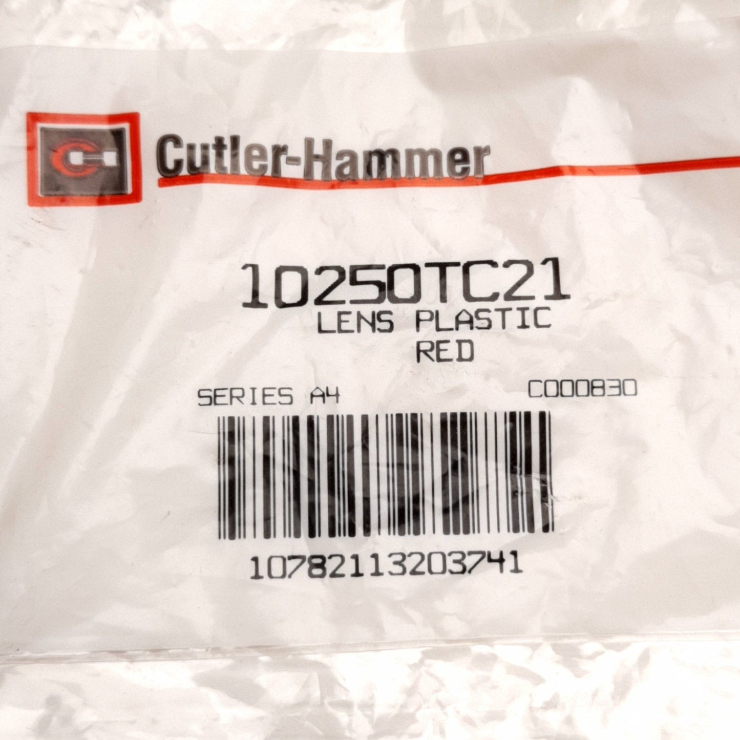 New Lot of 2 Cutler-Hammer 10250TC21 Red Pushbutton Lens, Used w/ 30.5mm Pushbutton