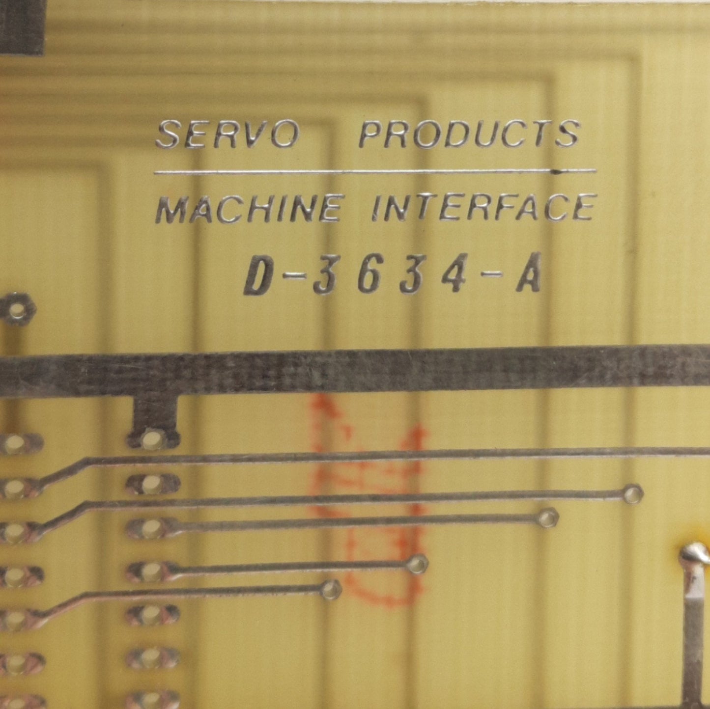 Used Servo Products D-3634 Input/Output Machine Interface Board For Model 7501 CNC