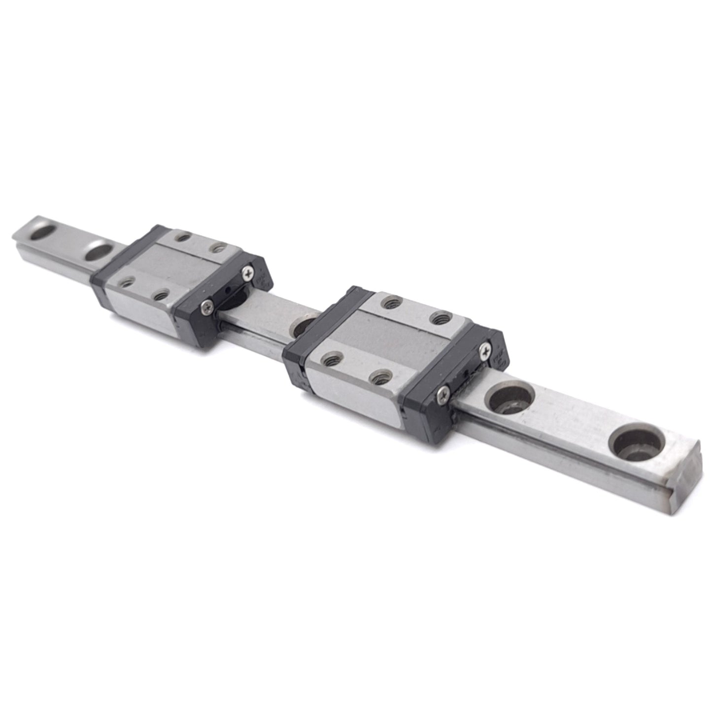 Used Mentor MCM9 (x2) Miniature Ball Bearing Linear Slides w/ 9x154mm Rail 2.25kN Max
