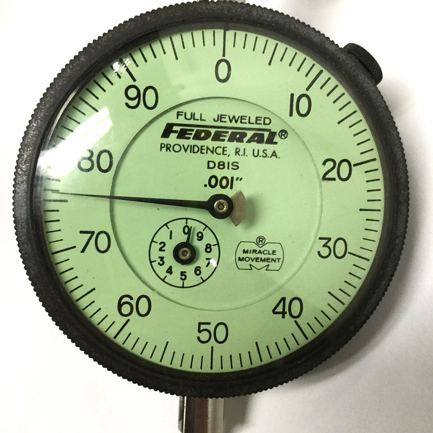 Used Federal D8IS Full Jeweled Machinist Toolmaker Dial Drop Indicator 1" x .001"
