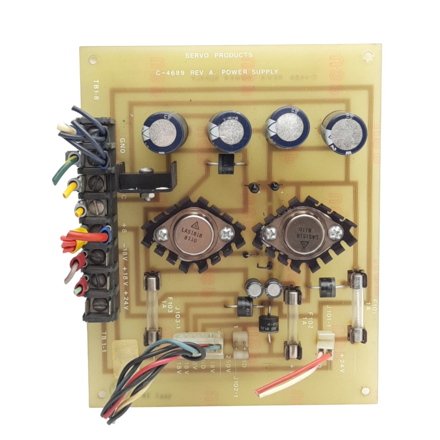 Used Servo Products C-4689 A Power Supply Board For Model 7501 CNC Mill